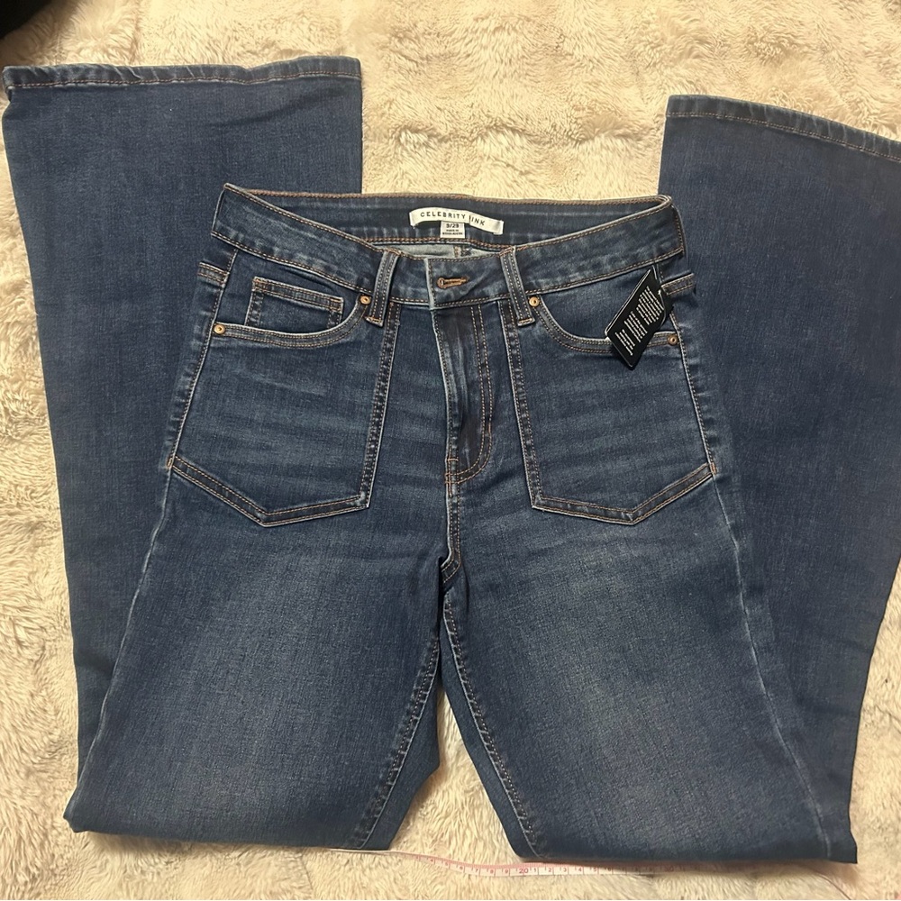 Elegant Blue Flare & Wide Leg Jeans